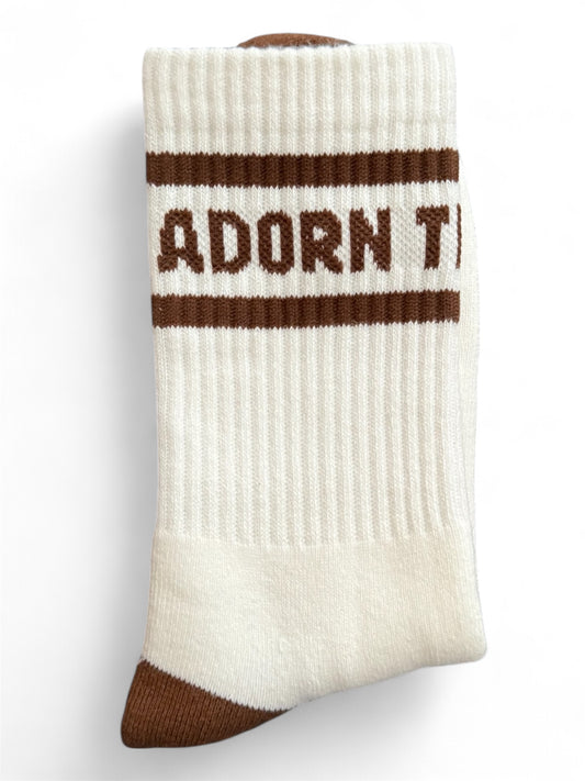 ADULT Socks - Coconut