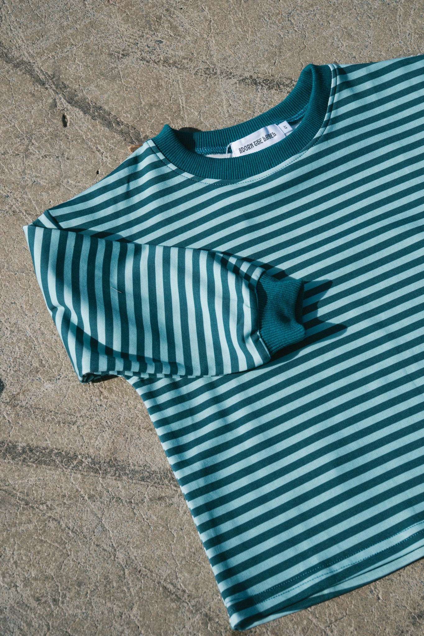 Teal Stripe- Long Sleeve