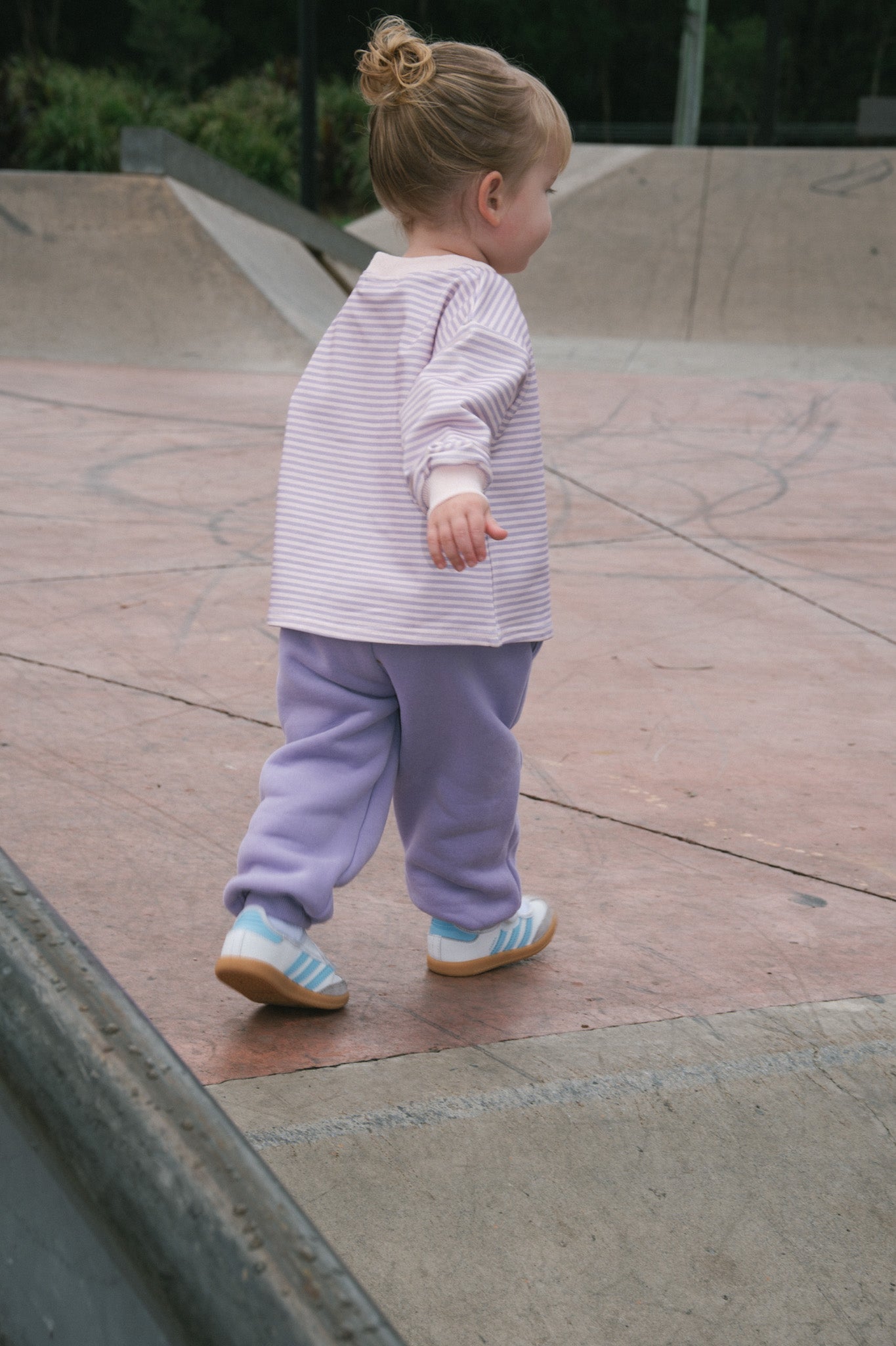 Lavender Stripe- Long Sleeve