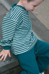 Teal Stripe- Long Sleeve