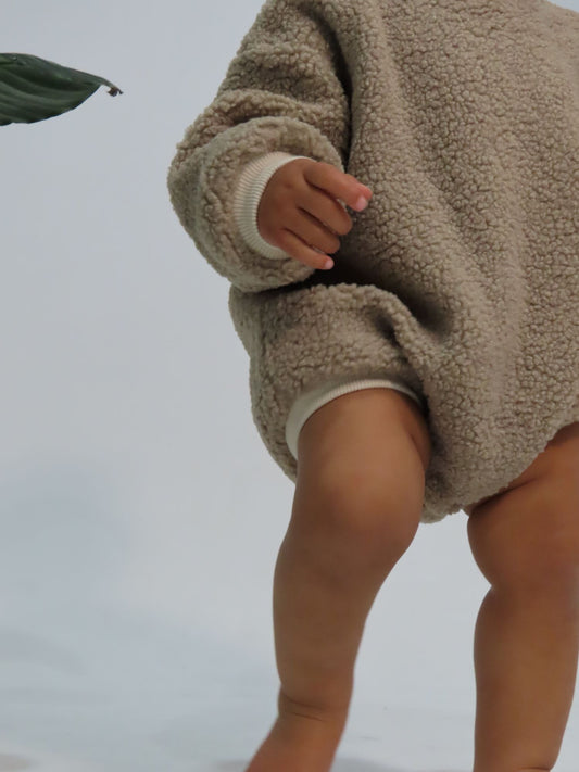 Sherpa Fleece Bubble Romper